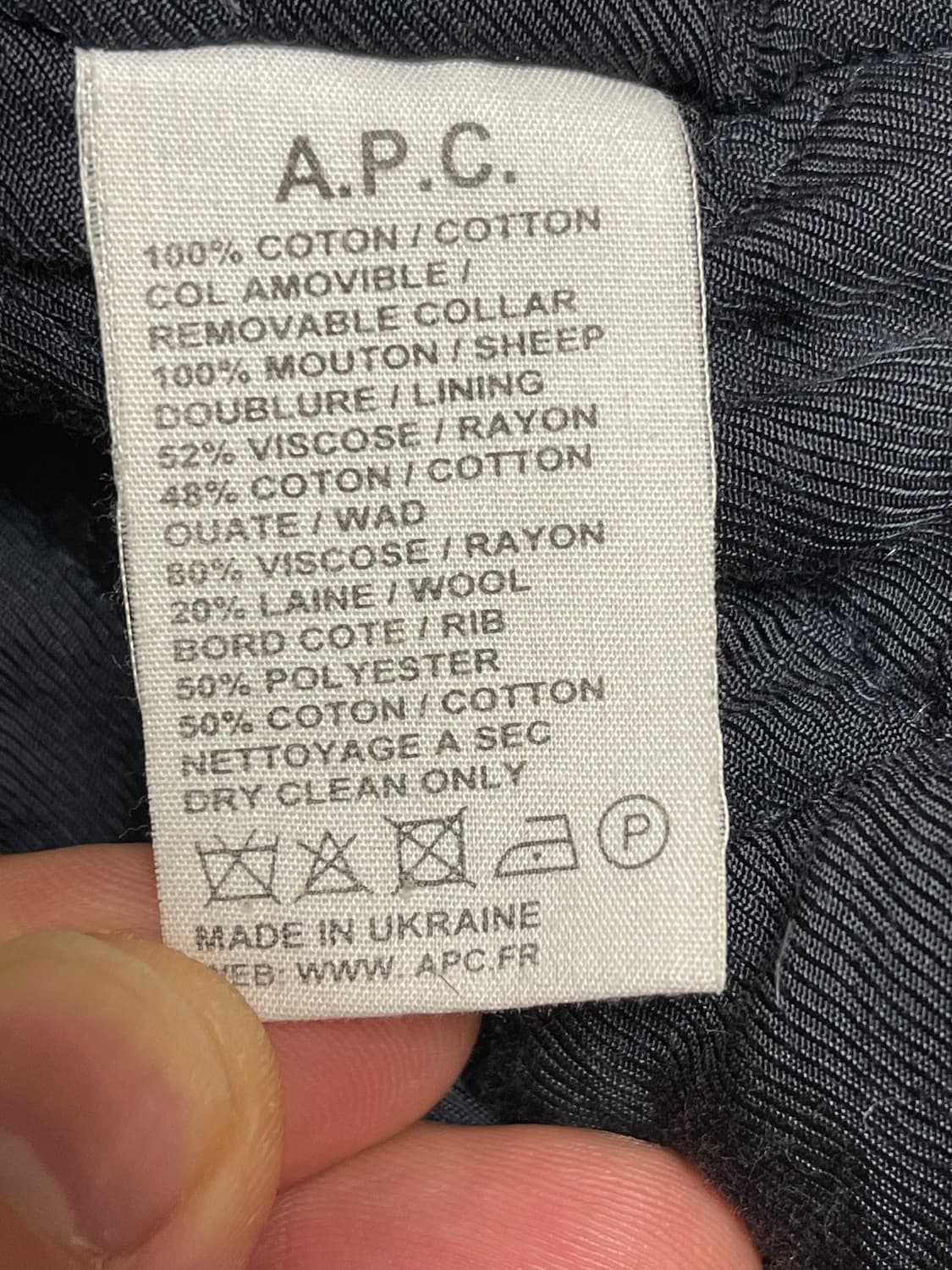 아페세(a.p.c) 맨체스터 항공 봄버자켓 네이비 M 상품이미지9