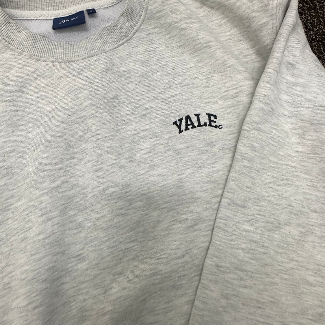 YALE 예일 공용 맨투맨 그레이 S 상품이미지2