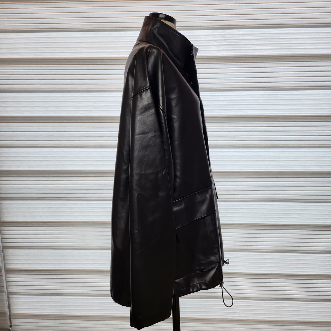 《새상품》에코 레더 가죽 자켓 점퍼(남녀공용) 상품이미지2