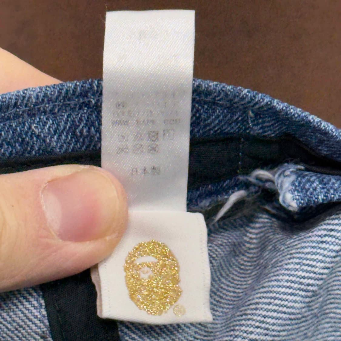 베이프 데님 로고 볼캡 상품이미지9