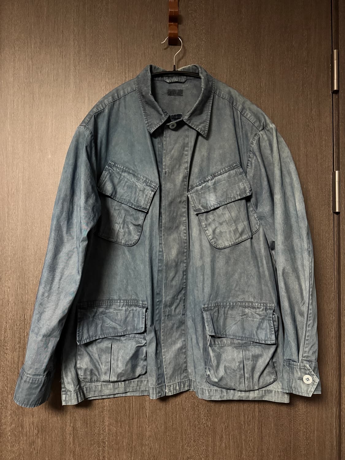 [M]가지록 인디고 머드다잉 퍼티그 자켓 상품이미지1