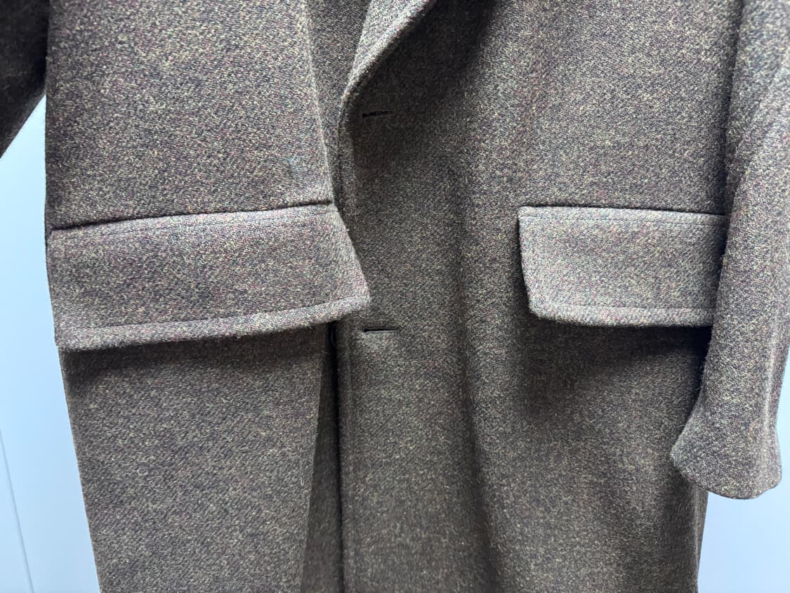 메종미네드 브라운 하프 더블 코트 S 상품이미지3