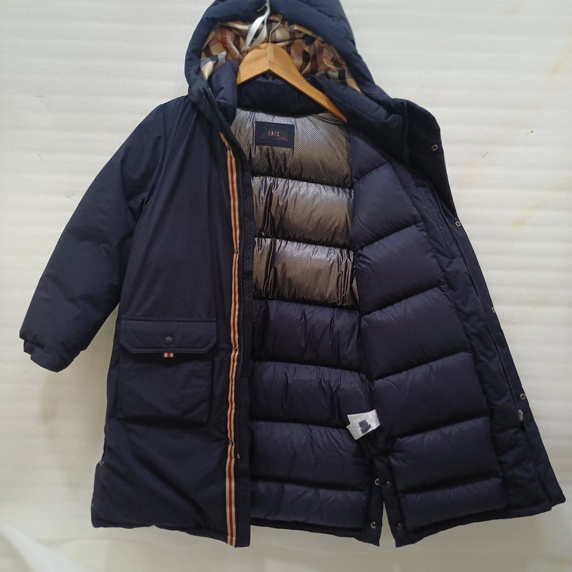 닥스 남아 구스 다운 후드 롱 패딩 아동 150 빵빵 겨울 사랑봉봉 상품이미지3