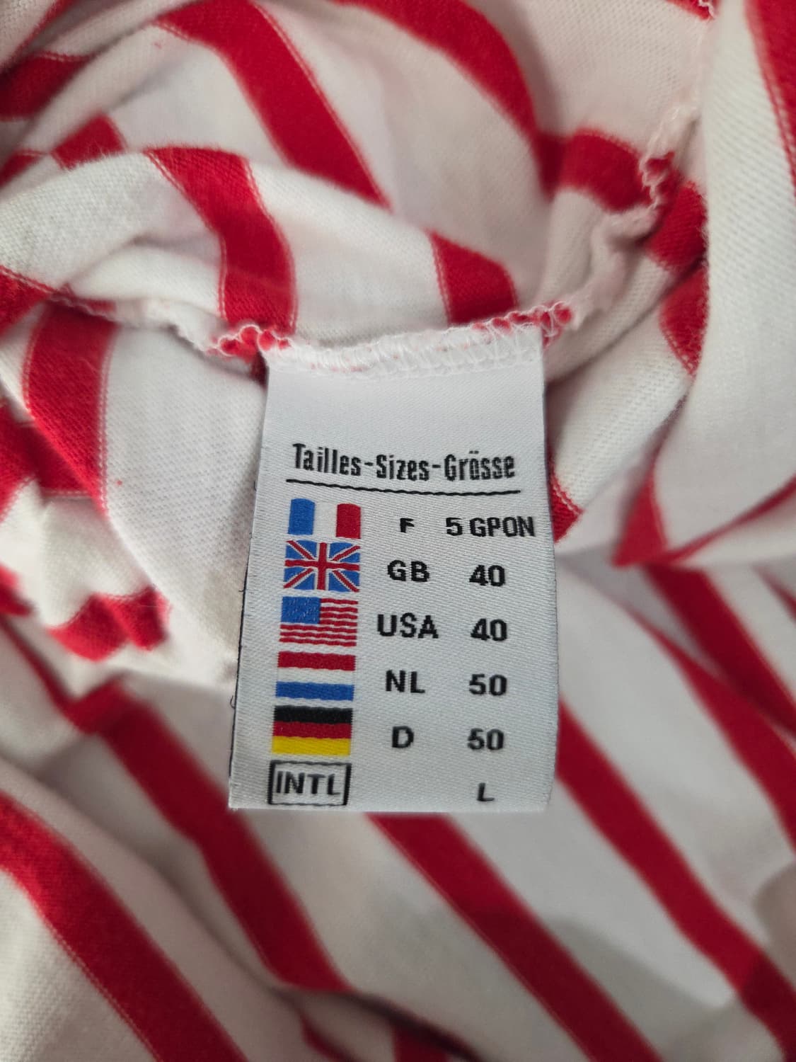 SAINT JAMES 세인트제임스 레드 스트라이프 반팔 티셔츠 상품이미지9