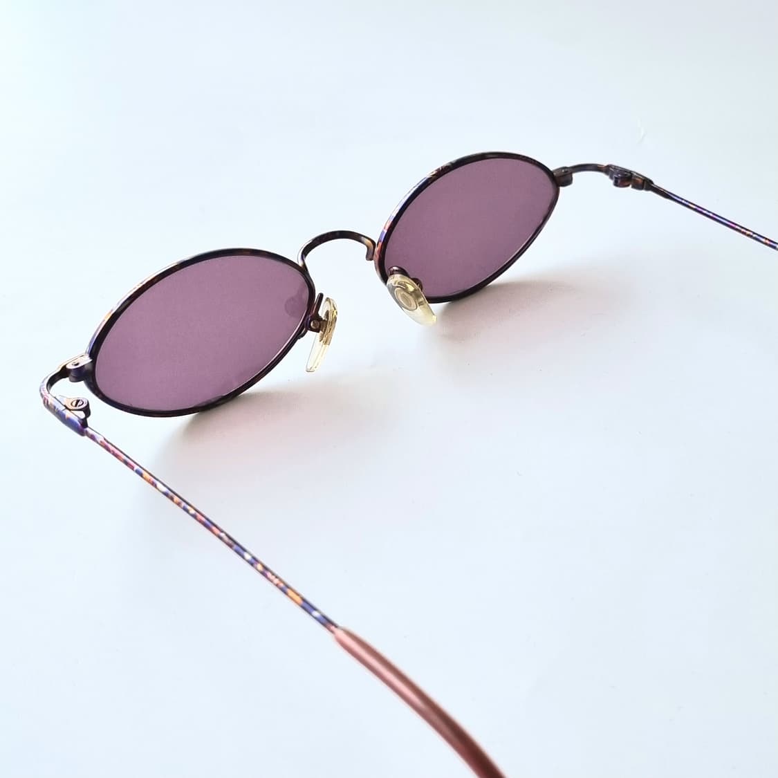 데드스탁 오벌 틴트 딥 퍼플 & 레오파드 메탈 선글라스 상품이미지6