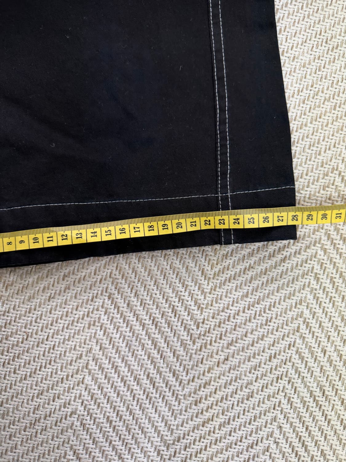 새제품) 노매뉴얼 블랙 스티치 와이드 팬츠 M 상품이미지10