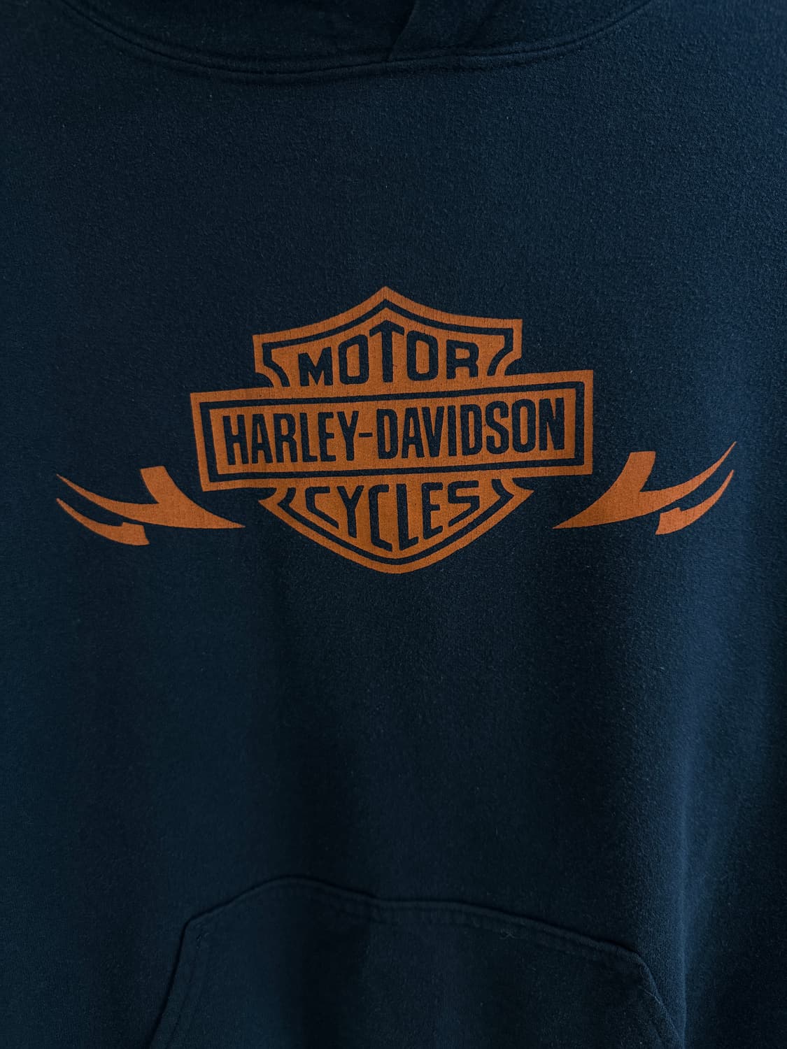 할리데이비슨 프린팅 네이비 작사 후드티 상품이미지4