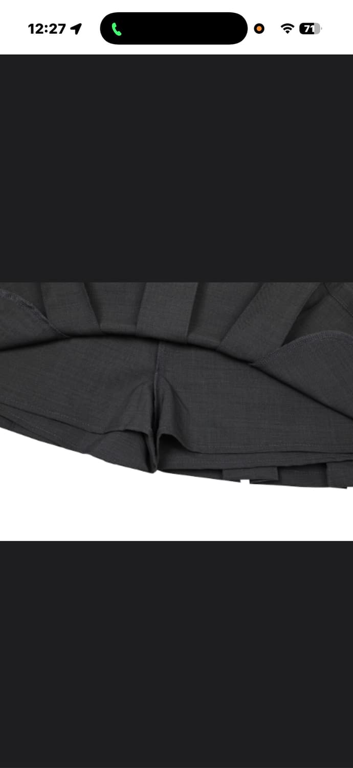 페인오어플레져 루 플리츠 스커트 s 챠콜 상품이미지6