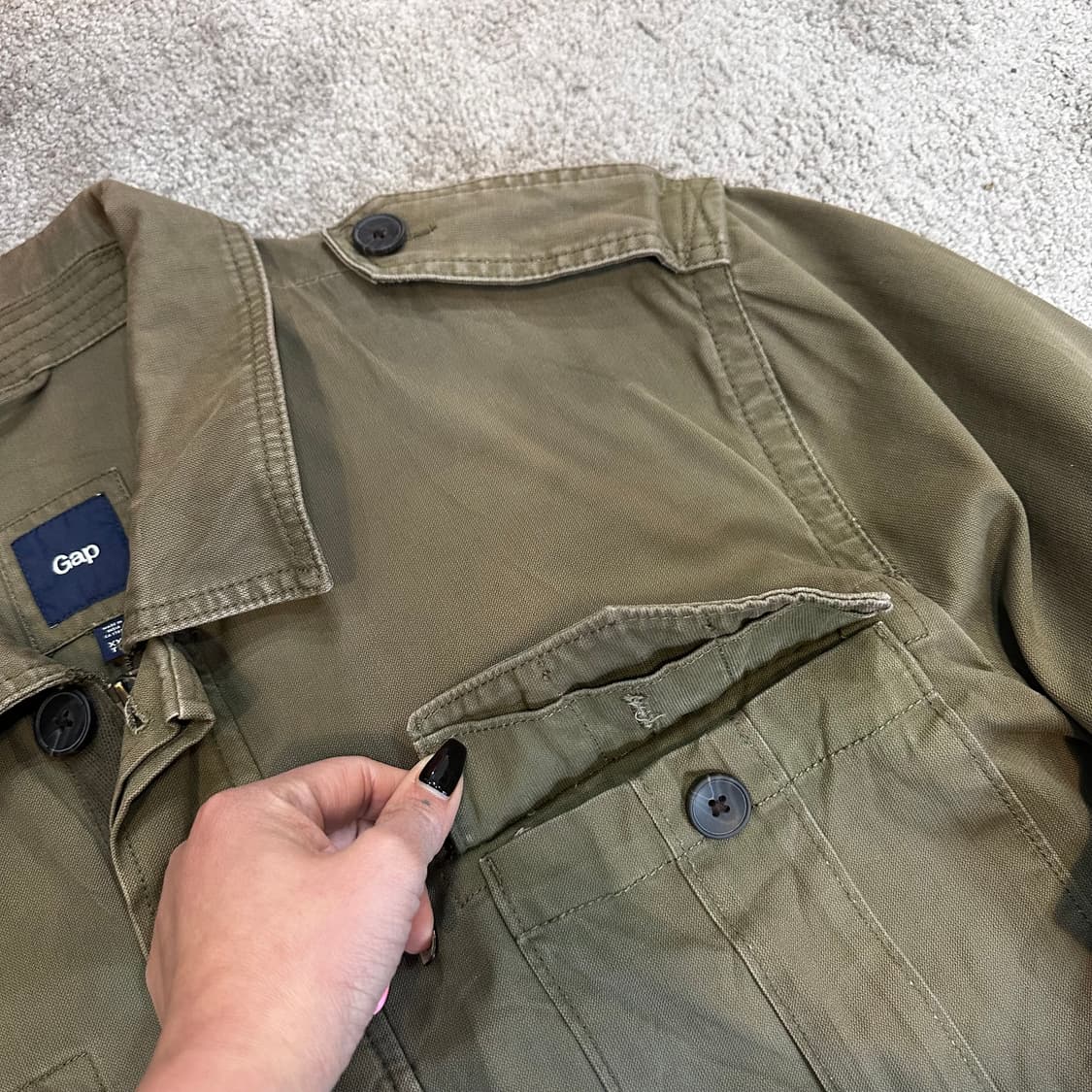 갭 빈티지 올리브 더스트 필드 자켓XXL 상품이미지8