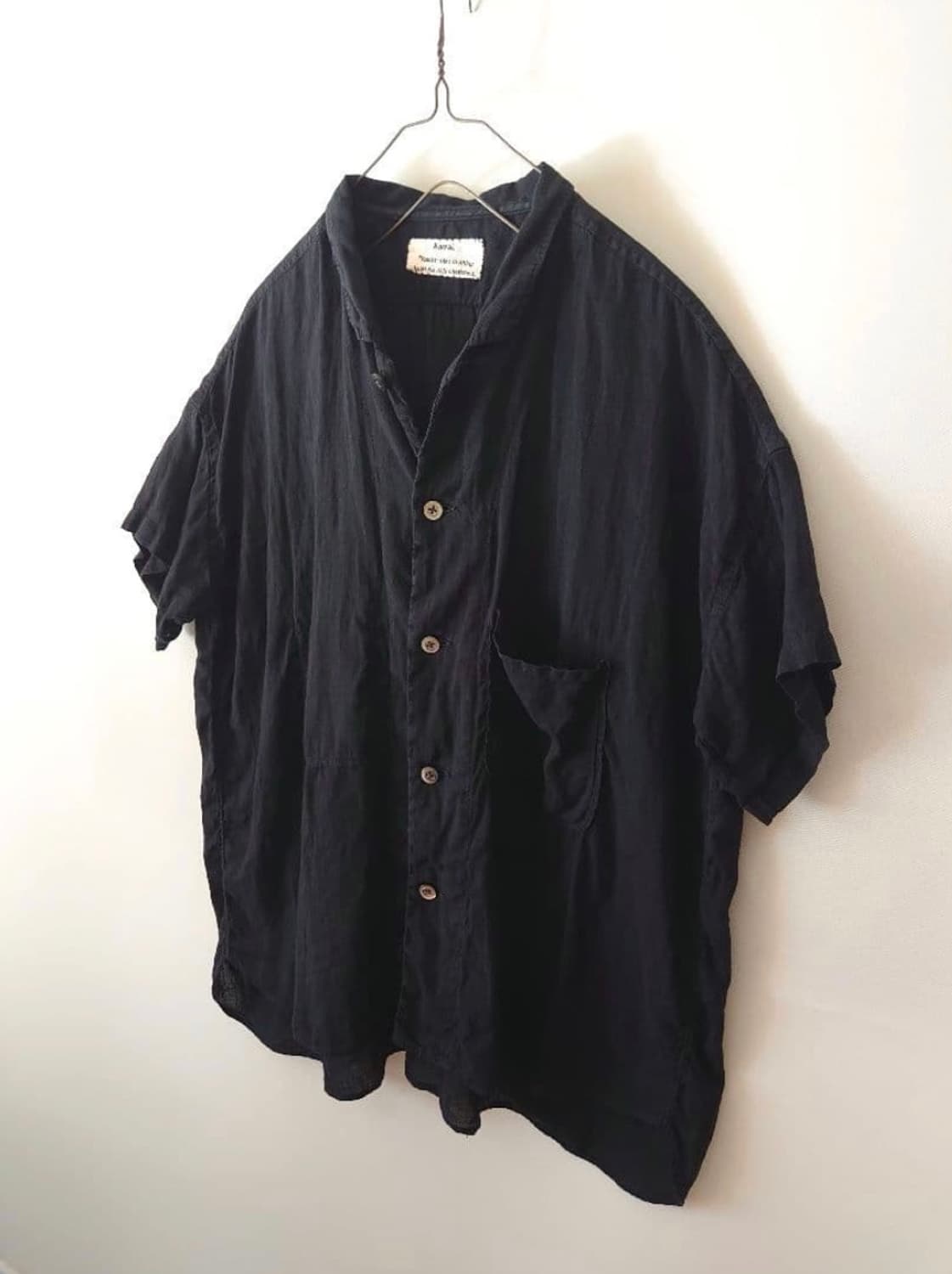 Kaval shrunk shirt (linen) 상품이미지1