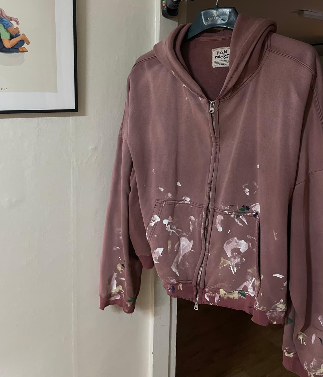 홈리스 후디 VTG ZIP HOODIE 팝니다 상품이미지2