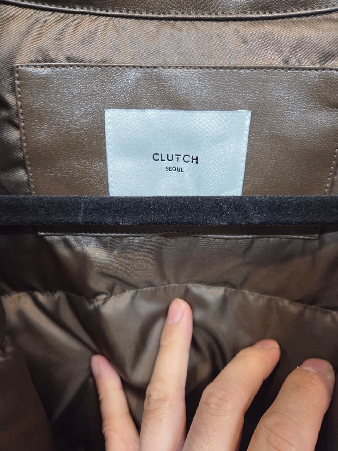 클러치 서울 레더 패딩 L 상품이미지3