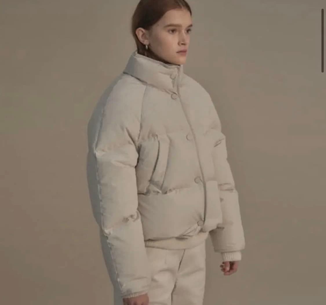 낫띵리튼 푸퍼 숏 스트링 구스 다운 패딩 상품이미지1