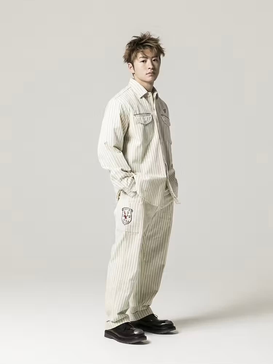 휴먼메이드 스트라이프 워크 셔츠 상품이미지9