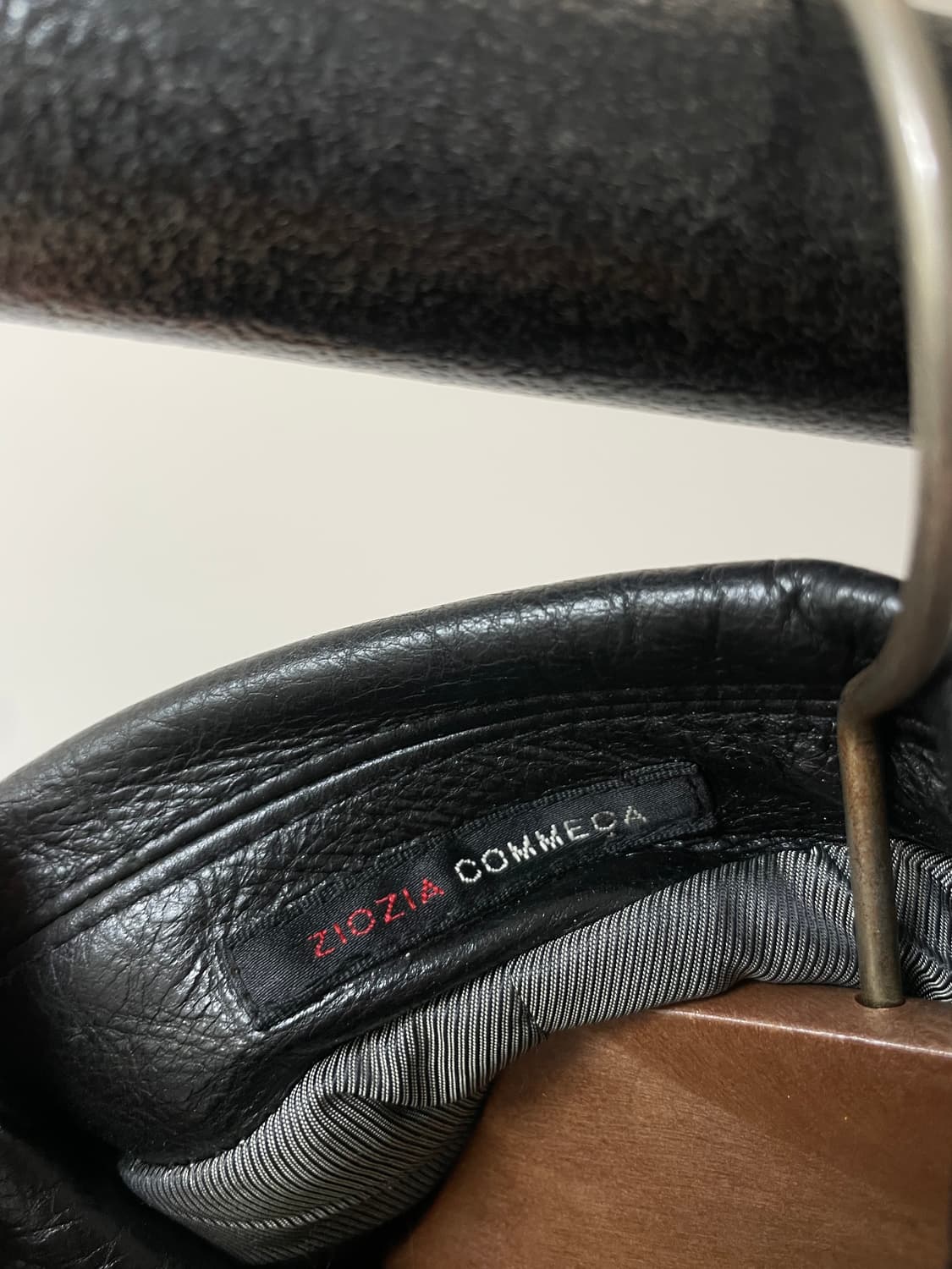 (100) Ziozia 지오지아 카프스킨 송아지 가죽 레더 코트 상품이미지4