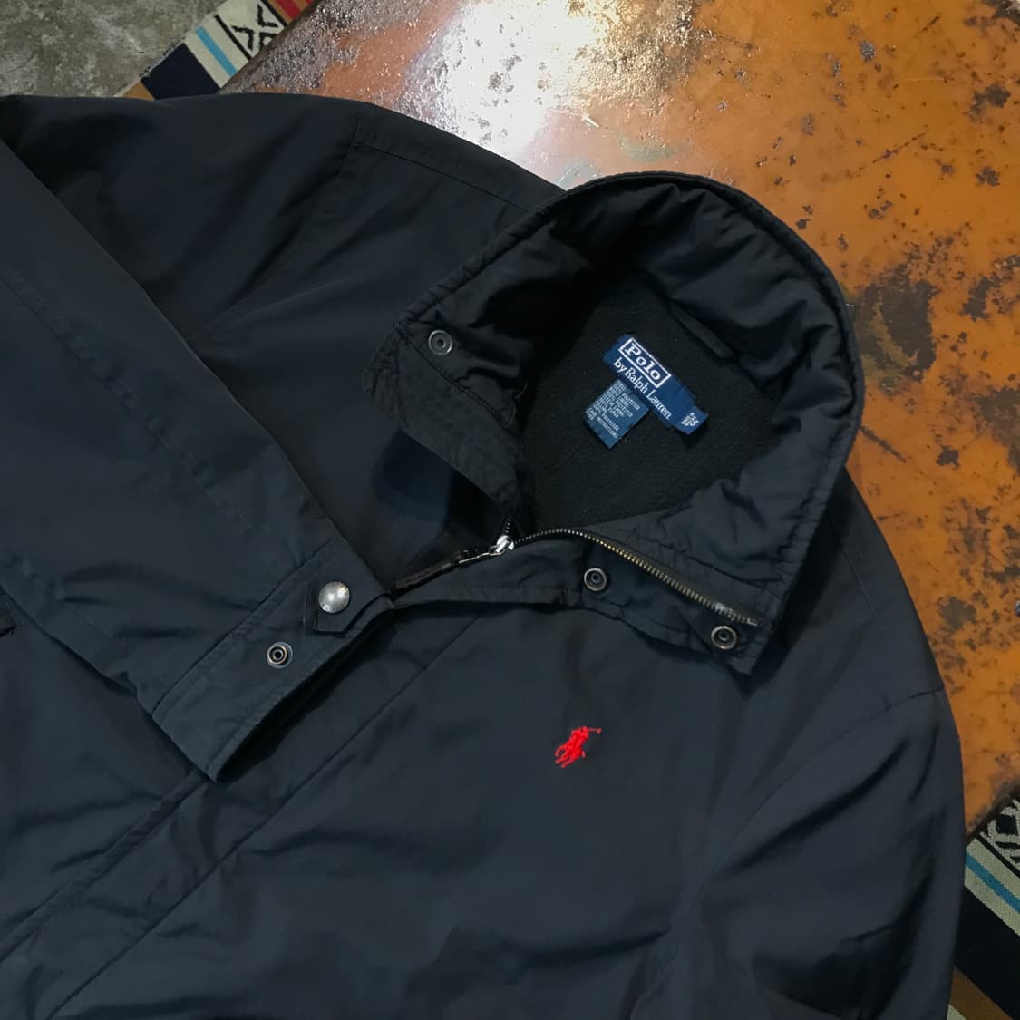 폴로랄프로렌 블랙 집업 블루종 페리자켓 남성 102 105 여성 프리 상품이미지2