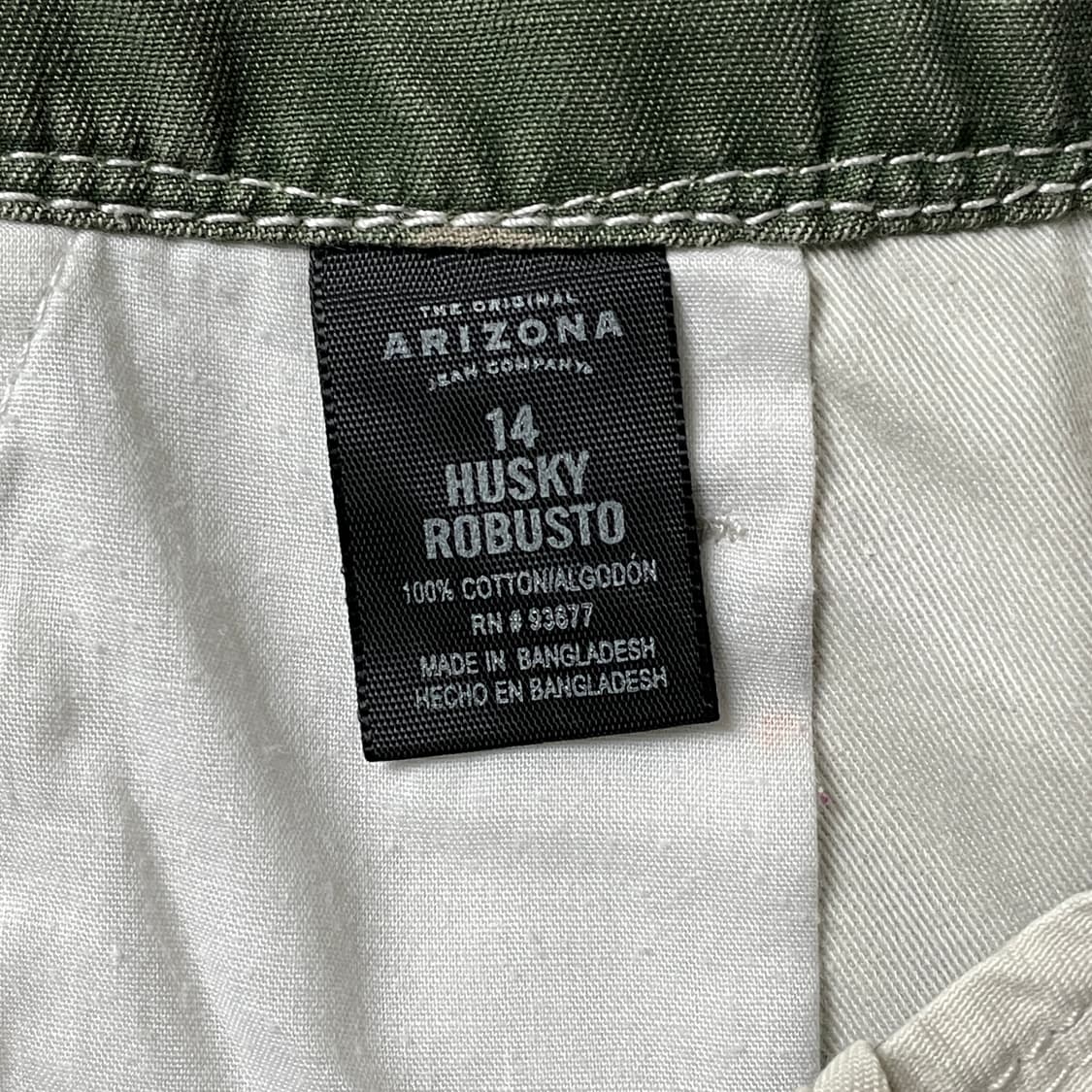 ARIZONA JEAN CO. 빈티지 아이보리 카고 하프팬츠 A00726 상품이미지9