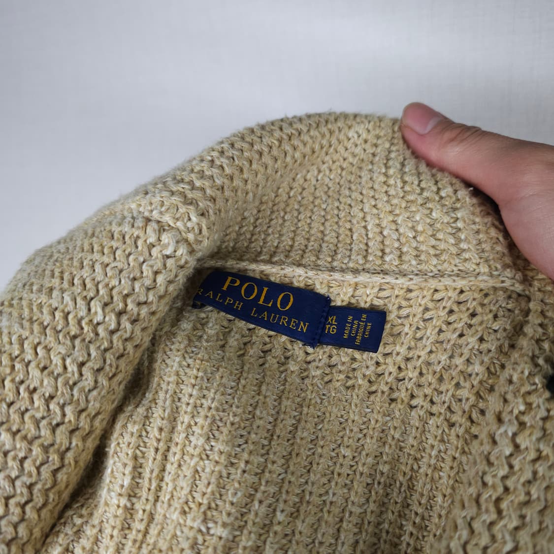 폴로 니트가디건 남자110사이즈  상품이미지3
