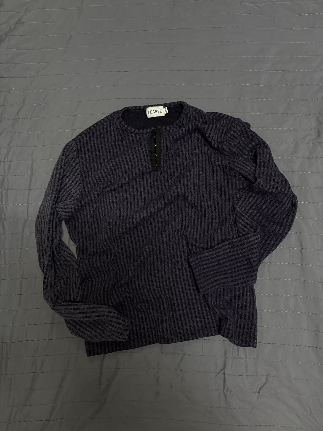 르아브 코브 후크 헨리넥 티셔츠 바이올렛 상품이미지1