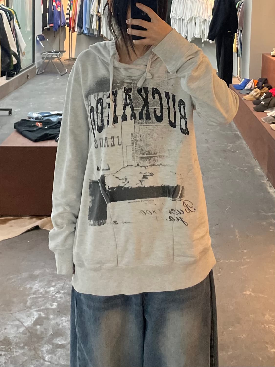 버커루 빈티지 그래픽 후드티 H2750 상품이미지1