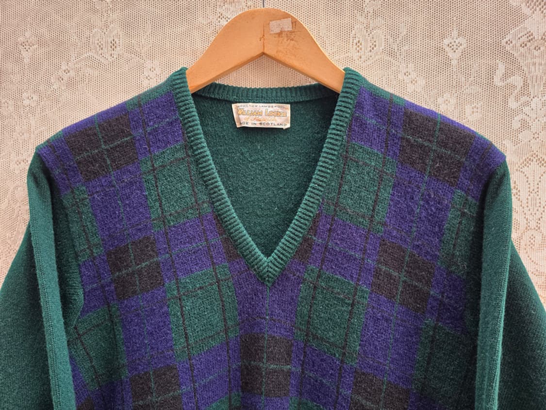 90s 윌리엄 로키 브이넥 니트 상품이미지2