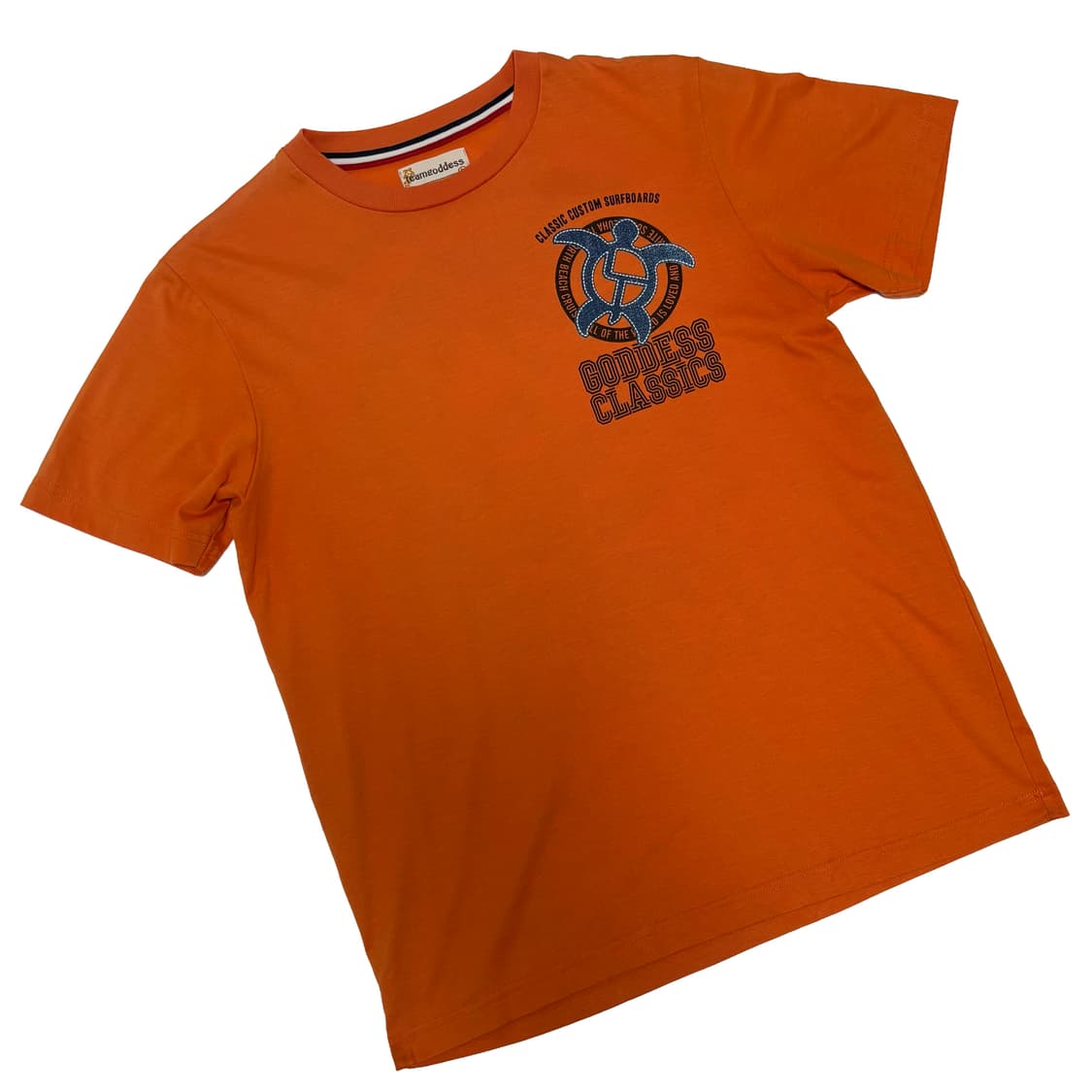 고데스 클래식 터틀 그래픽 오렌지 반팔 티셔츠 상품이미지4