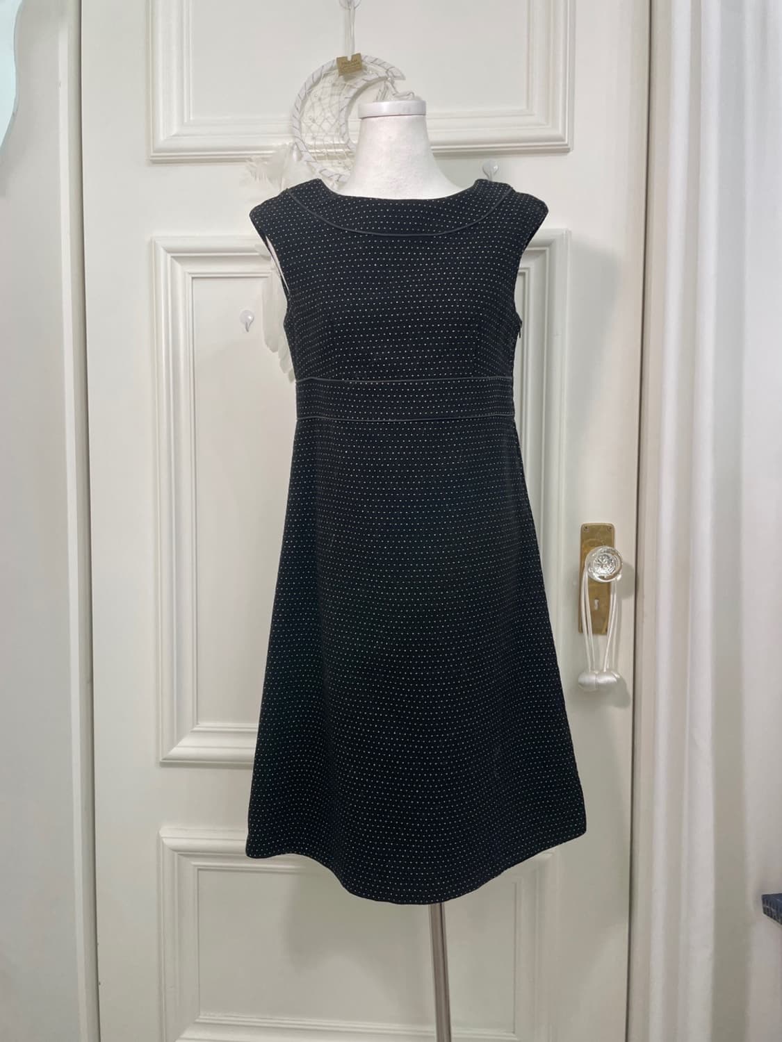 black glitter dot wool princess opc 상품이미지1