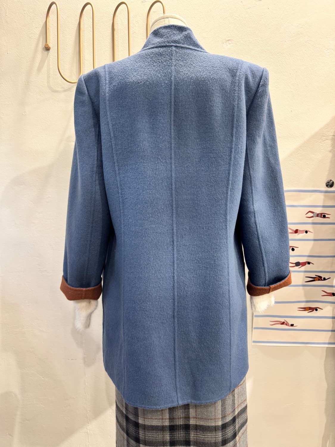 japan vintage 핸드메이드 노카라 하프코트 상품이미지9