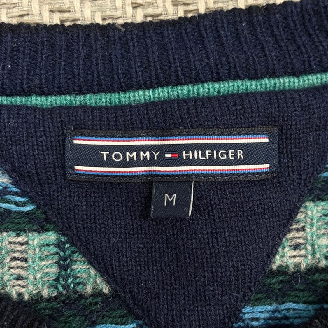 타미힐피거 울블렌드 패턴 니트 v2078 상품이미지6