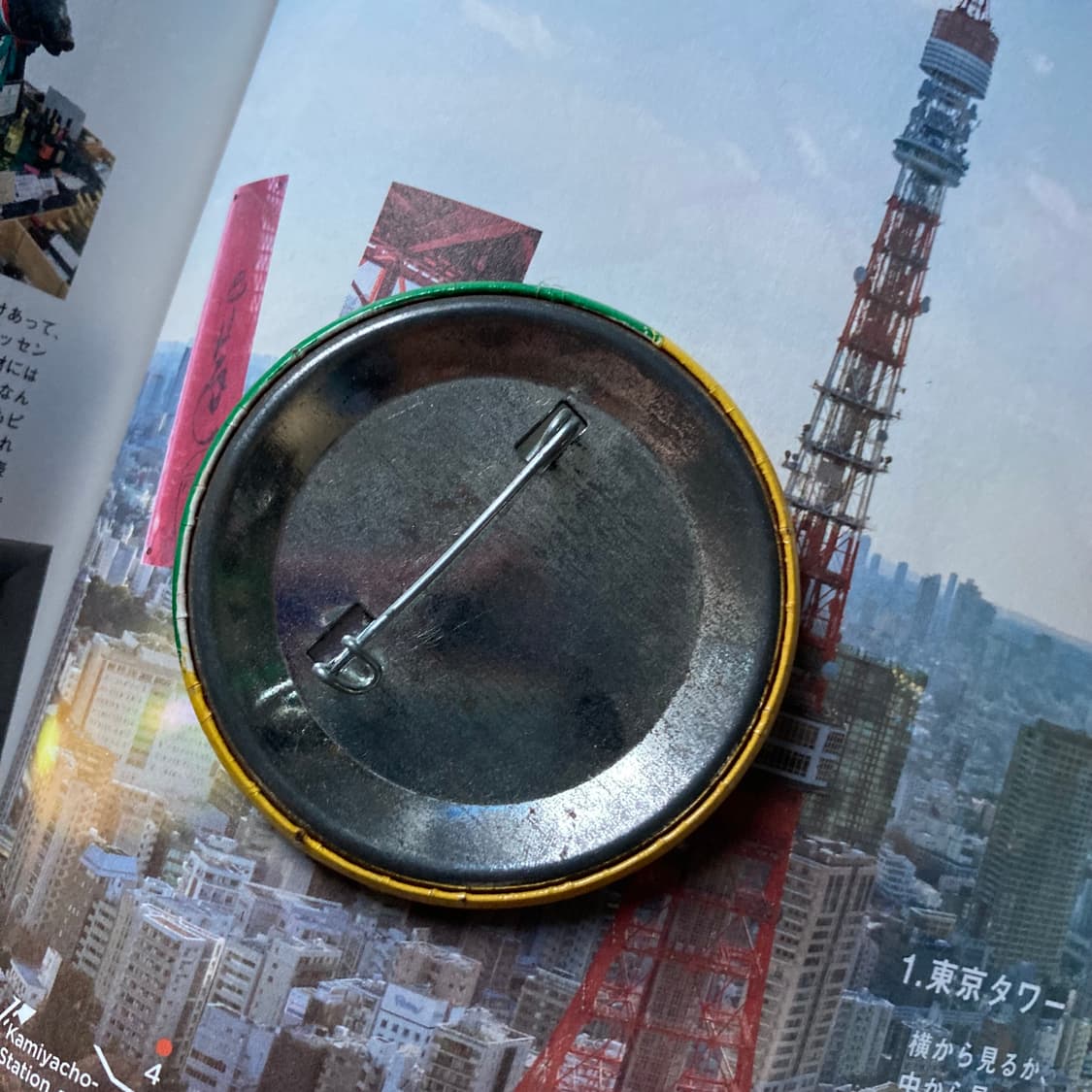 빈티지 USA chili city 칠리시티 프린팅 핀 버튼 뱃지 브로치 상품이미지2