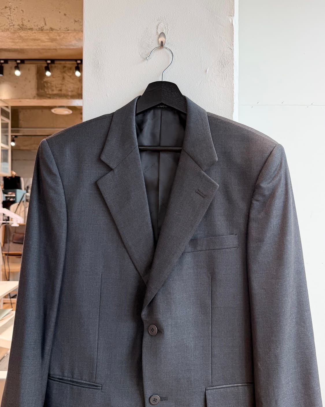 발렌시아가 차콜 2b 블레이저 자켓  상품이미지3