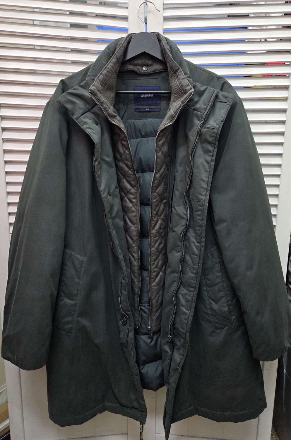 다니엘크레뮤 레이어드 구스다운 패딩 코트 상품이미지3