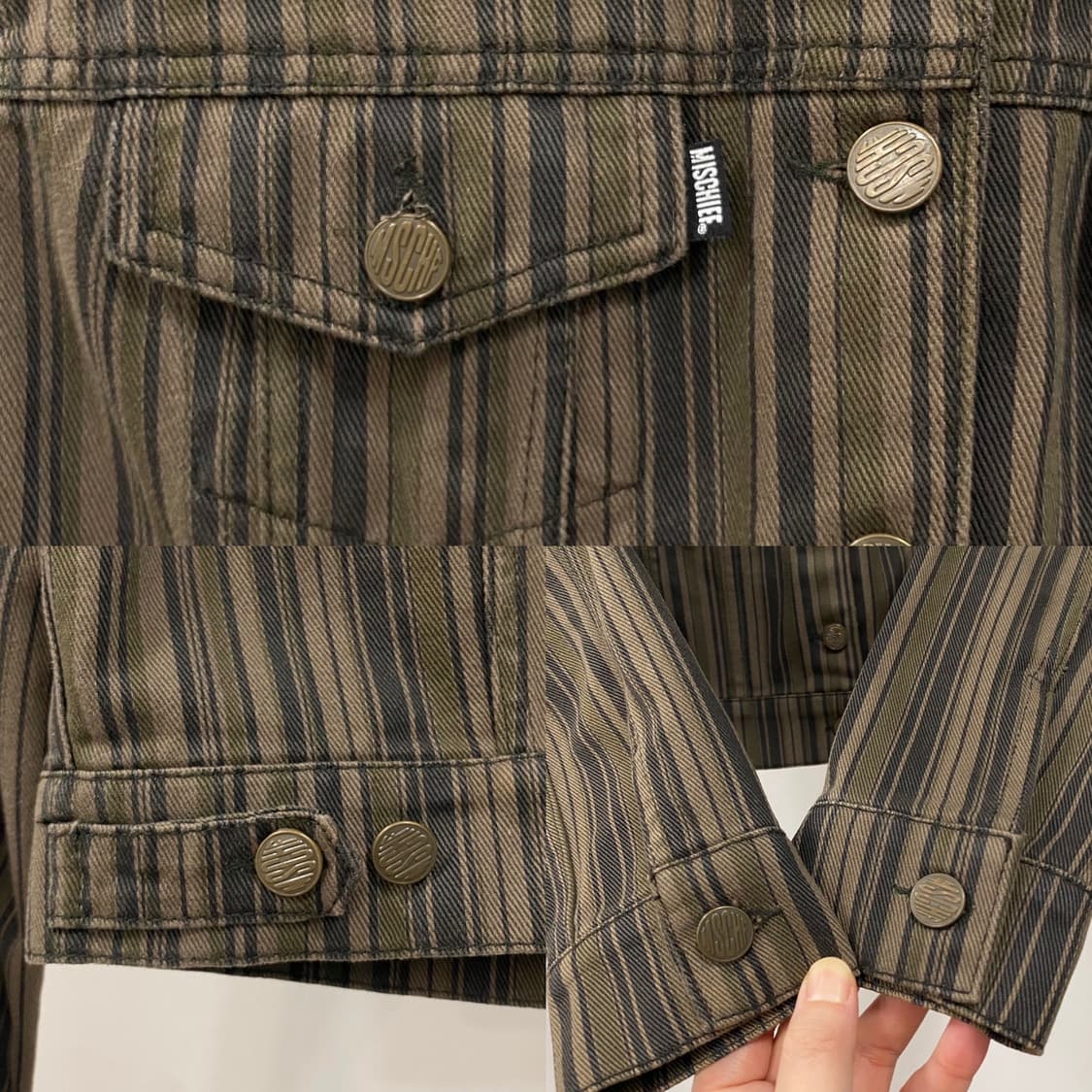 미스치프 스트라이프 트러커 자켓 상품이미지4