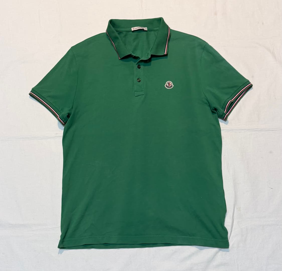 몽클레어 와펜 반팔 pk 카라티 그린 상품이미지1