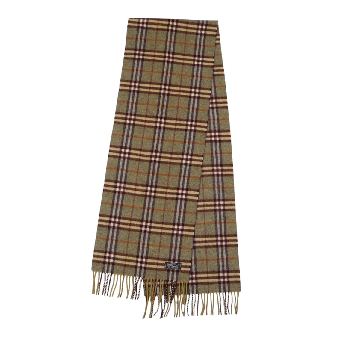 버버리 말차 램스울 노바체크 머플러 상품이미지4