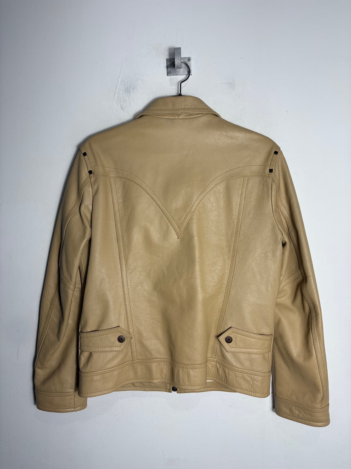 버카루 진 웨스턴 무드 가죽 자켓  상품이미지5