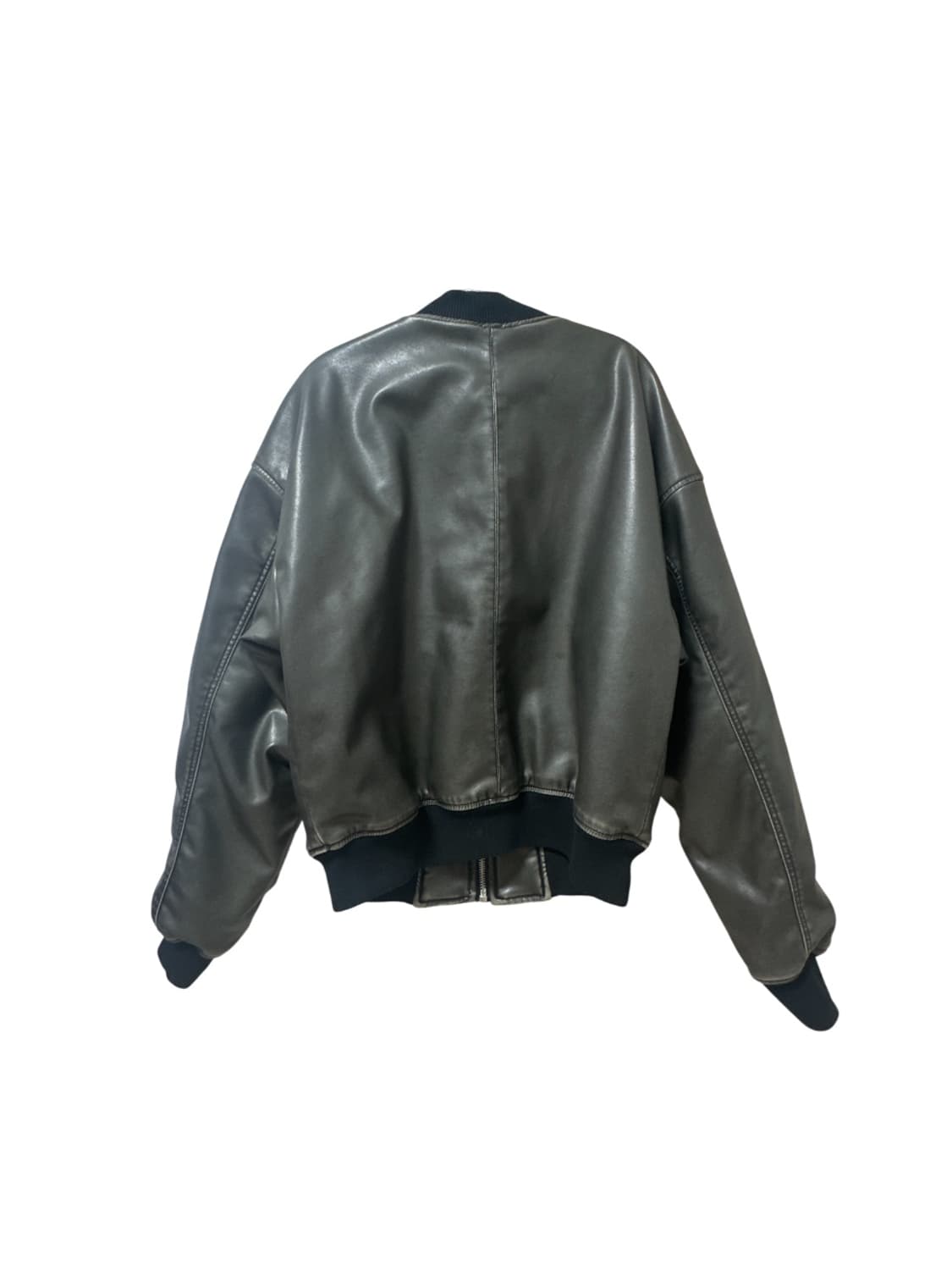 자라 (ZARA)  비건 레더 MA-1 플라이트 봄버 자켓 상품이미지2