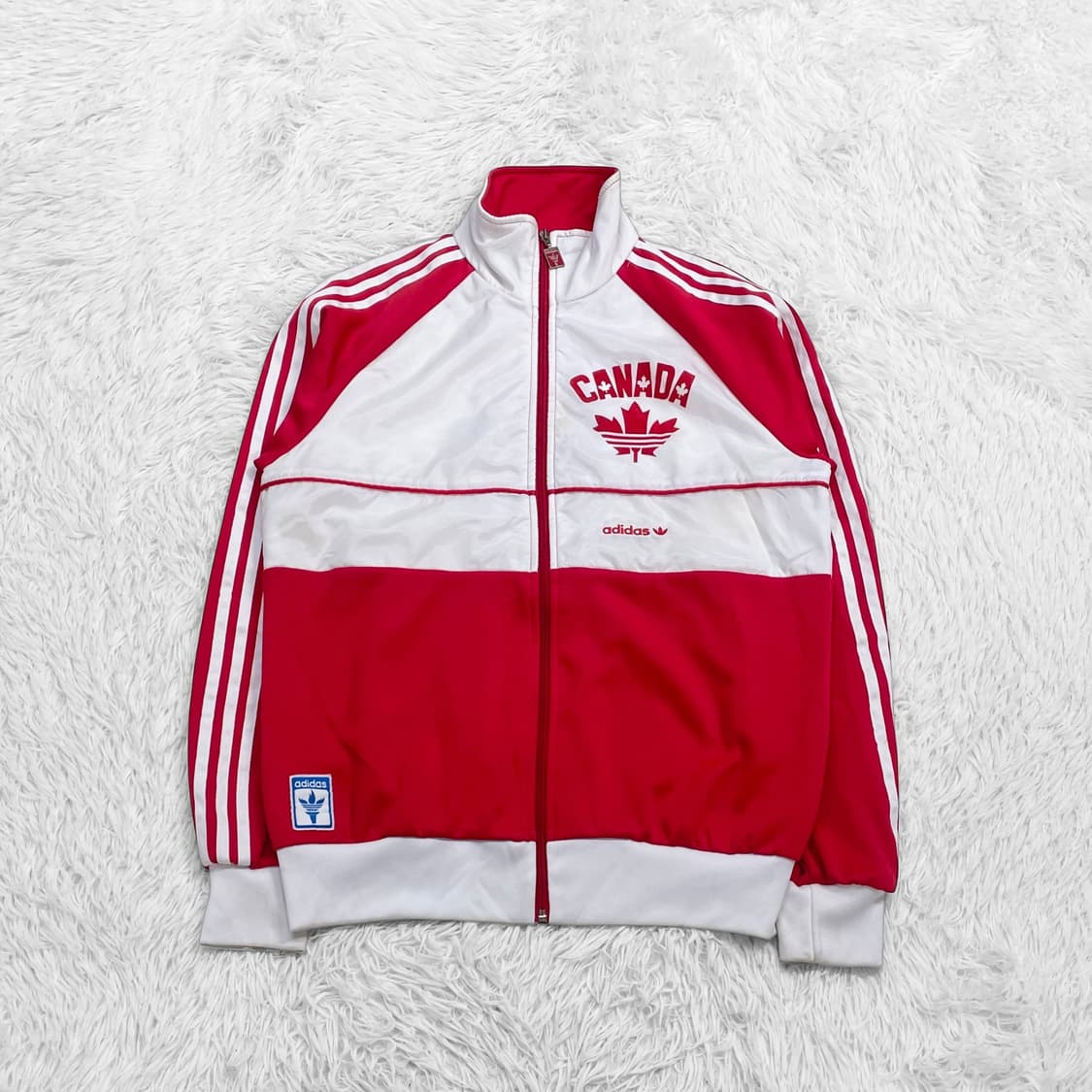 아디다스 캐나다 트랙탑 져지 레드 화이트 상품이미지2