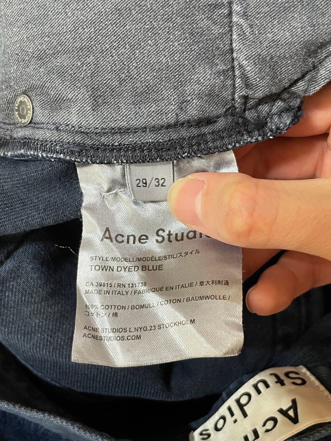 Acne Studios Town Dyed Denim Jeans 상품이미지4