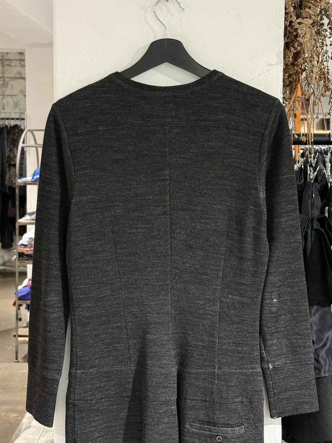 이자벨마랑 차콜 레인 울 포켓 미디 드레스 상품이미지5