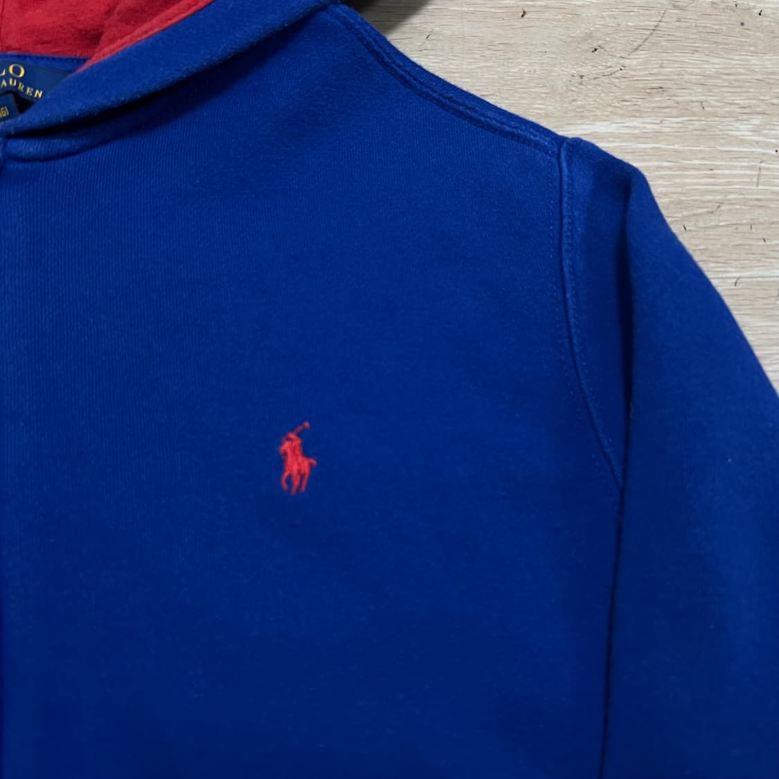 폴로 랄프로렌 키즈 기모 후드집업 [블루] L(14-16)/100 상품이미지4