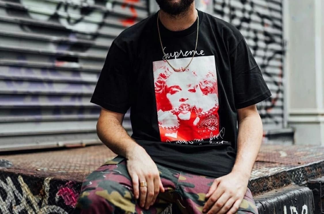 슈프림 마돈나 티셔츠 L 상품이미지2