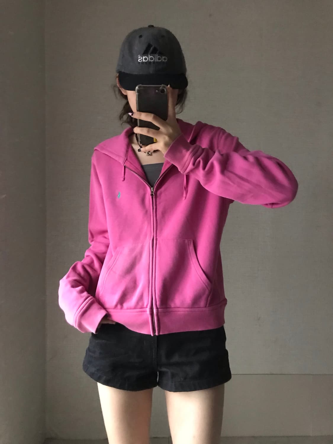 폴로 핑크 후드집업 상품이미지5
