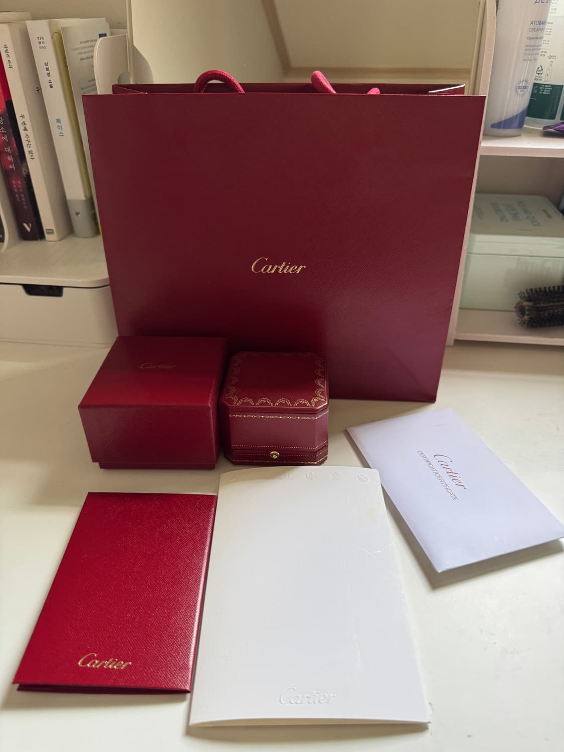 까르띠에 러브링 다이아 제품 풀구성 판매 상품이미지2