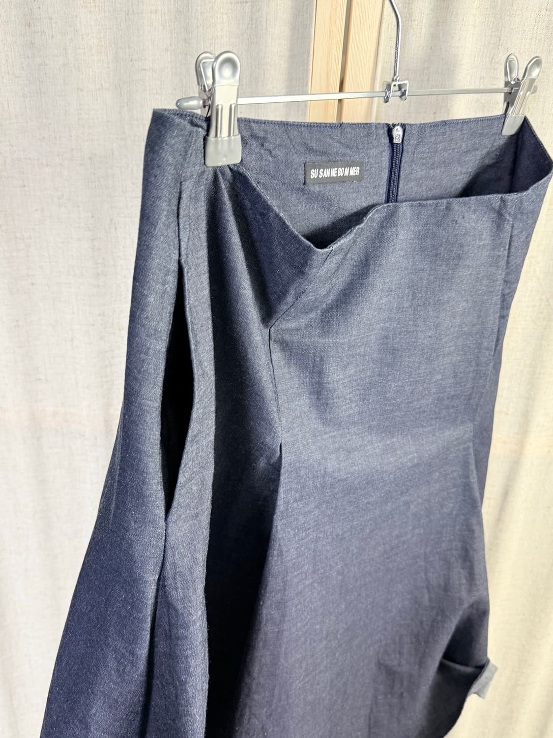 Su San Ne Bo M Mer 데님 미디 플리츠스커트 상품이미지9