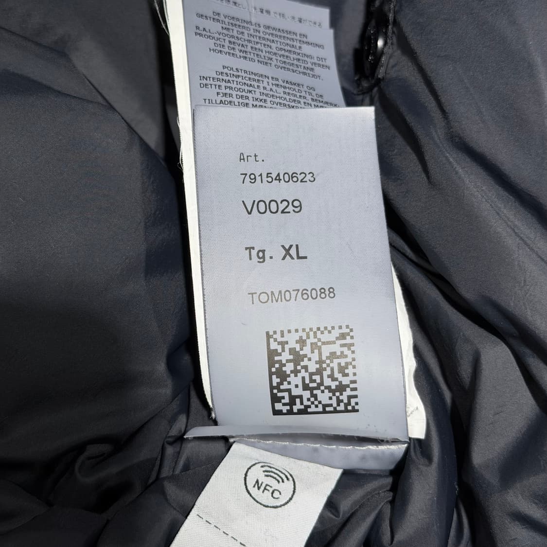 (A+ / XL) / 스톤아일랜드 크링클랩스 블랙 다운 패딩 상품이미지7