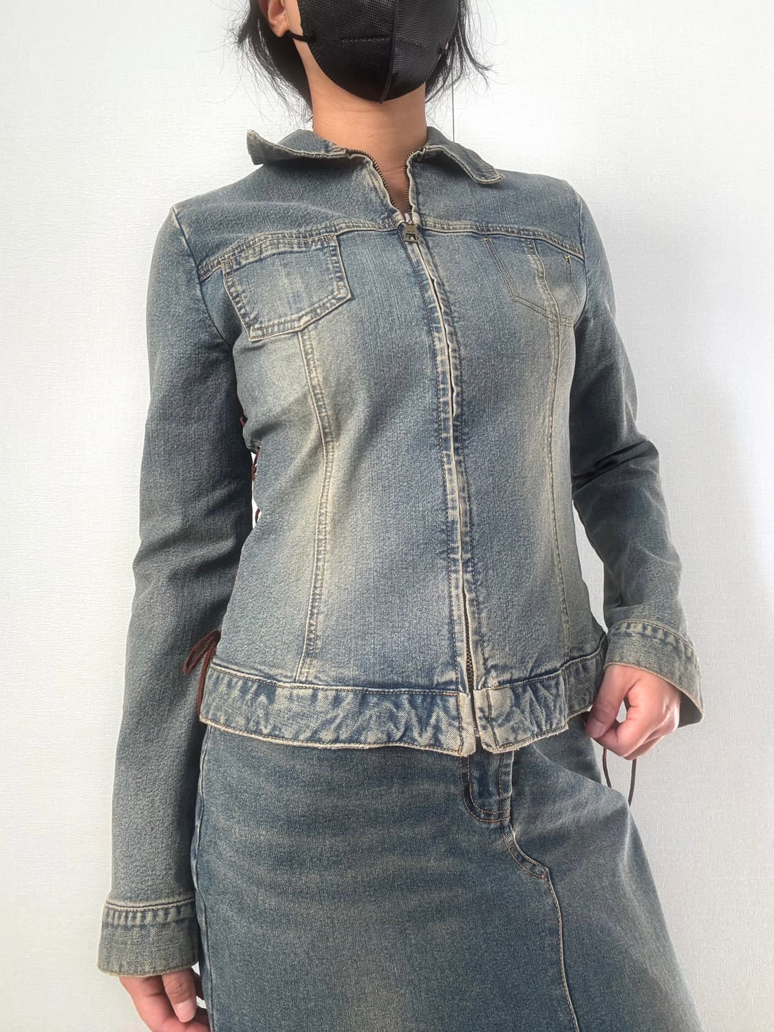 웨스턴 크롭 데님 자켓 상품이미지4