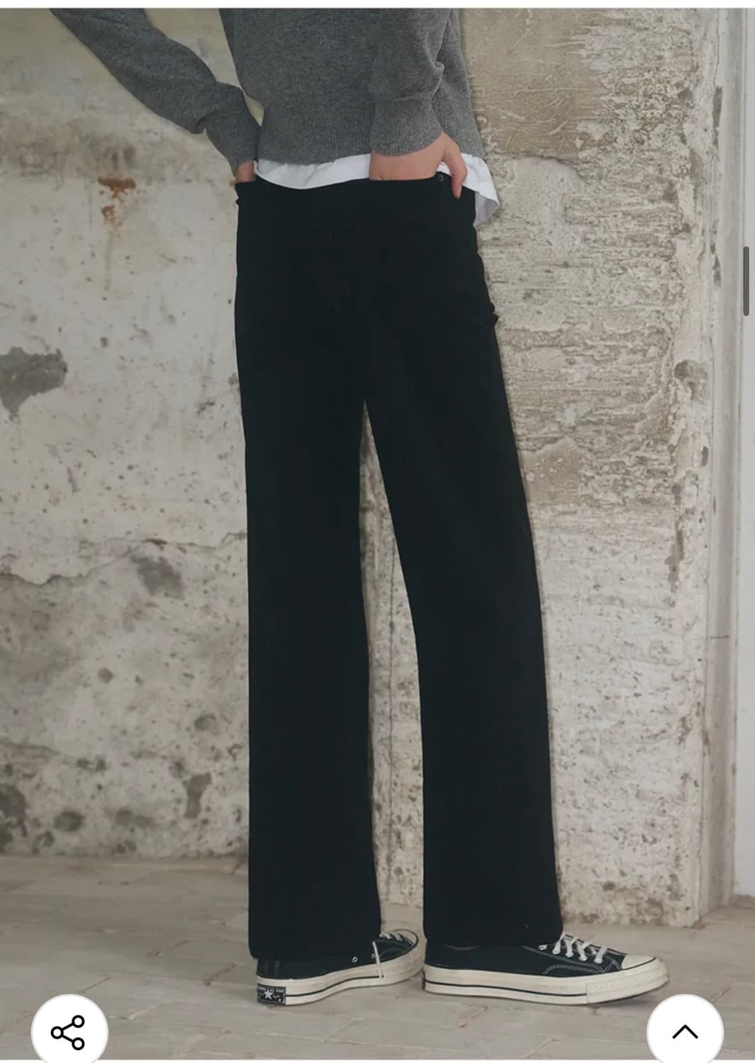 (S) 레더리 포켓 스티치 스트레이트 코듀로이 팬츠 판매 상품이미지6