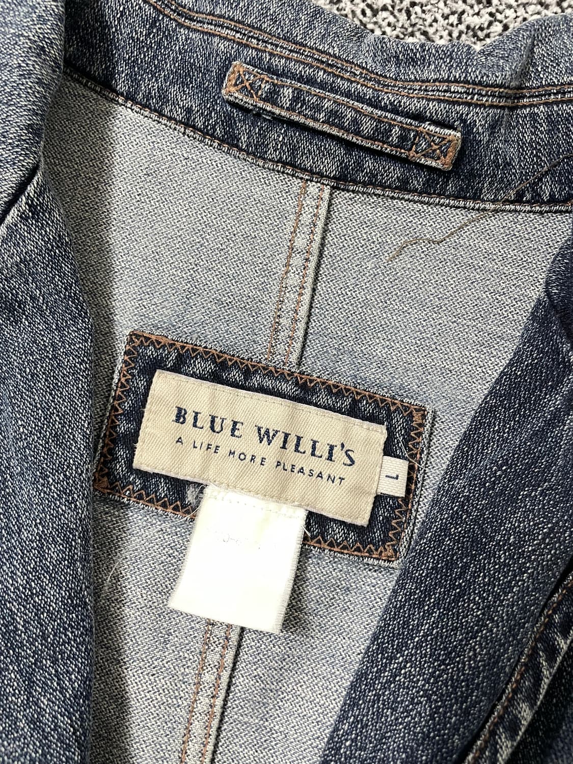 빈티지9. Blue Willi's 워시드 데님 블레이저 자켓 청자켓 상품이미지3