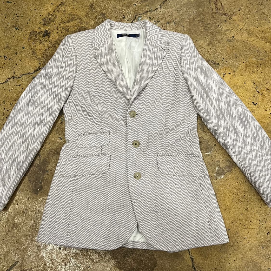 [정품/4] 폴로 랄프로렌 헤링본 블레이저 자켓 b19 상품이미지3